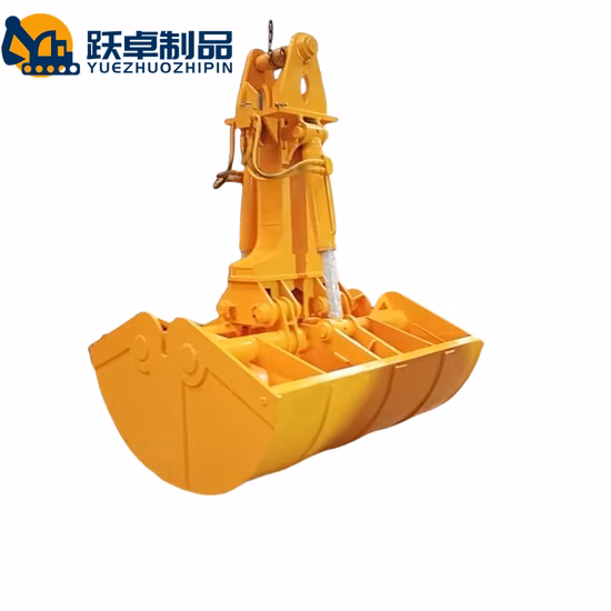 Hochwertiger Bagger mit hydraulischem Rotations-Clamshell-Greifer für die Flussreinigung