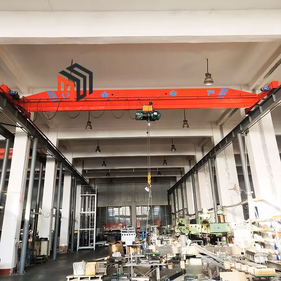 Industrieller Doppelträger-Laufkran mit 5 Tonnen und einer Hubhöhe von 12 m nach europäischem Standard zu verkaufen